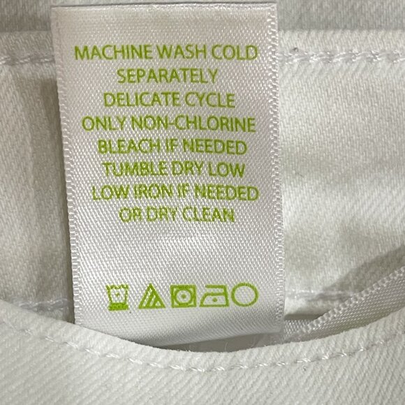 Lilly Pulitzer South Ocean Crop Skinny Jean In Resort White - Raw‎ Hem - Picture 11 of 16